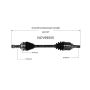 GSP NCV69505 Toyota (2.2) CV Axle Assembly  - Front Left