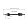 GSP NCV69510 02-03 Toyota Solara SE (2.4) CV Axle Assembly  - Front Left