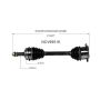 GSP NCV69516 91-97 Toyota Previa CV Axle Assembly  - Front