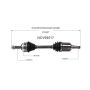GSP NCV69517 Chevrolet, Geo, Toyota CV Axle Assembly  - Front Left