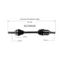 GSP NCV69528 Pontiac, Toyota (AWD/FWD) CV Axle Assembly  - Front Left