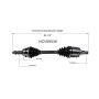 GSP NCV69536 2003 Toyota Matrix (FWD) CV Axle Assembly  - Front Left