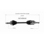 GSP NCV69540 08-14 Scion xD CV Axle Assembly  - Front Left