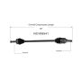 GSP NCV69541 08-14 Scion xD CV Axle Assembly  - Front Right