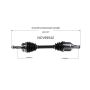 GSP NCV69542 08-15 Scion xB CV Axle Assembly  - Front Left
