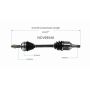 GSP NCV69548 96-00 Toyota RAV4 (2.0 - FWD) CV Axle Assembly  - Front Left