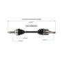 GSP NCV69550 94-97 Toyota Celica ST CV Axle Assembly  - Front Left