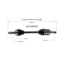 GSP NCV69552 94-99 Toyota Celica GT CV Axle Assembly  - Front Left