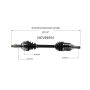 GSP NCV69554 94-99 Toyota Celica GT CV Axle Assembly  - Front Left