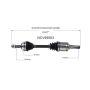 GSP NCV69563 96-00 Toyota RAV4 (2.0 - FWD) CV Axle Assembly  - Front Left