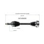 GSP NCV69566 99-03 Lexus RX300 (FWD) CV Axle Assembly  - Front