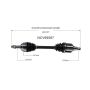 GSP NCV69567 99-03 Lexus RX300 (AWD) CV Axle Assembly  - Front