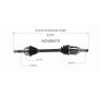 GSP NCV69575 01-03 Toyota Prius CV Axle Assembly  - Front Left