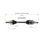 GSP NCV69585 03-08 Toyota Corolla CV Axle Assembly  - Front Left