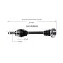 GSP NCV69596 01-03 Toyota Highlander (3.0 - FWD) CV Axle Assembly  - Front Right