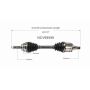 GSP NCV69599 01-07 Toyota Highlander (2.4, 3.0, 3.3 - AWD) CV Axle Assembly  - Front Left
