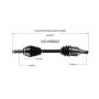 GSP NCV69602 Scion, Toyota (2.0, 2.4 - FWD) CV Axle Assembly  - Front Left