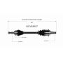 GSP NCV69607 04-10 Toyota Sienna (FWD) CV Axle Assembly  - Front Left