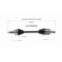 GSP NCV69609 04-10 Toyota Sienna (AWD) CV Axle Assembly  - Front Left
