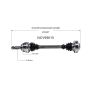 GSP NCV69615 Lexus, Toyota CV Axle Assembly  - Rear Left