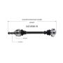 GSP NCV69619 90-94 Lexus LS400 CV Axle Assembly  - Rear Left