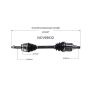 GSP NCV69632 08-13 Toyota Highlander (3.5 - AWD) CV Axle Assembly  - Front Left