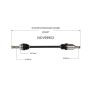 GSP NCV69903 Pontiac, Toyota (AWD) CV Axle Assembly  - Rear