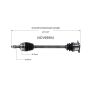 GSP NCV69904 Lexus, Toyota (2.0, 2.4, 3.0) CV Axle Assembly