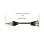 GSP NCV72000 1998 Volkswagen Beetle (2.0) CV Axle Assembly  - Front Left