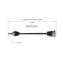 GSP NCV72001 1998 Volkswagen Beetle Base CV Axle Assembly  - Front Right