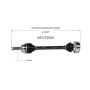 GSP NCV72005 Volkswagen CV Axle Assembly  - Front Left