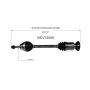 GSP NCV72008 Audi, Volkswagen (AWD) CV Axle Assembly  - Front Right