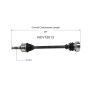 GSP NCV72013 86-91 Volkswagen Vanagon Syncro CV Axle Assembly  - Front