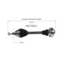 GSP NCV72021 Volkswagen (1.8, 2.0 - AWD) CV Axle Assembly  - Front Left