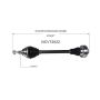 GSP NCV72022 Volkswagen (2.0 - AWD) CV Axle Assembly  - Front Right