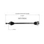 GSP NCV72024 14-18 Volkswagen Jetta (1.4, 1.8) CV Axle Assembly  - Front Right