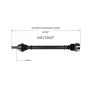 GSP NCV72027 Volkswagen (1.8, 1.9, 2.0) CV Axle Assembly  - Front Right