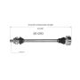 GSP NCV72029 Audi, Volkswagen (2.0, 3.2) CV Axle Assembly  - Rear Right