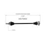 GSP NCV72053 Audi, Volkswagen (1.8, 1.9, 2.0, 2.8) CV Axle Assembly  - Front Right