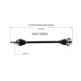 GSP NCV72063 02-04 Volkswagen Beetle (1.8) CV Axle Assembly  - Front Right