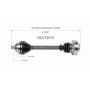 GSP NCV72070 01-03 Volkswagen EuroVan CV Axle Assembly  - Front Right