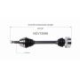 GSP NCV72098 Volkswagen CV Axle Assembly  - Front Left