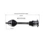 GSP NCV72103 Audi, Volkswagen (2.0, 3.2) CV Axle Assembly  - Front Left