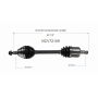 GSP NCV72109 Audi, Volkswagen (3.6) CV Axle Assembly  - Front Left
