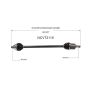 GSP NCV72110 Audi, Volkswagen (2.0, 3.6 - FWD) CV Axle Assembly  - Front Right