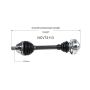 GSP NCV72113 Audi, Volkswagen (1.8) CV Axle Assembly  - Front Left