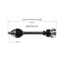 GSP NCV72115 Volkswagen (1.9, 2.0, 2.5) CV Axle Assembly  - Front Left