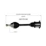 GSP NCV72128 Volkswagen (Sedan/Wagon - 1.8, 1.9, 2.8) CV Axle Assembly  - Front Left