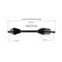 GSP NCV72134 Volkswagen (1.8, 2.0) CV Axle Assembly  - Front Left