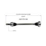 GSP NCV72138 Audi, Volkswagen (3.0, 3.2, 3.6, 4.2, 4.9, 5.0) CV Axle Assembly  - Rear
